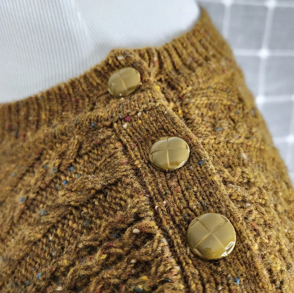J. Crew Wool Blend Cable Knit Sweater